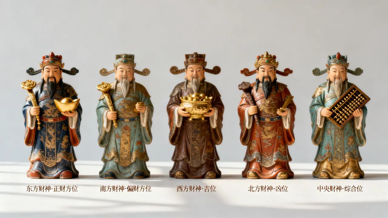 五方财神怎么区分吉凶？求正财偏财方位如何辨别吉凶