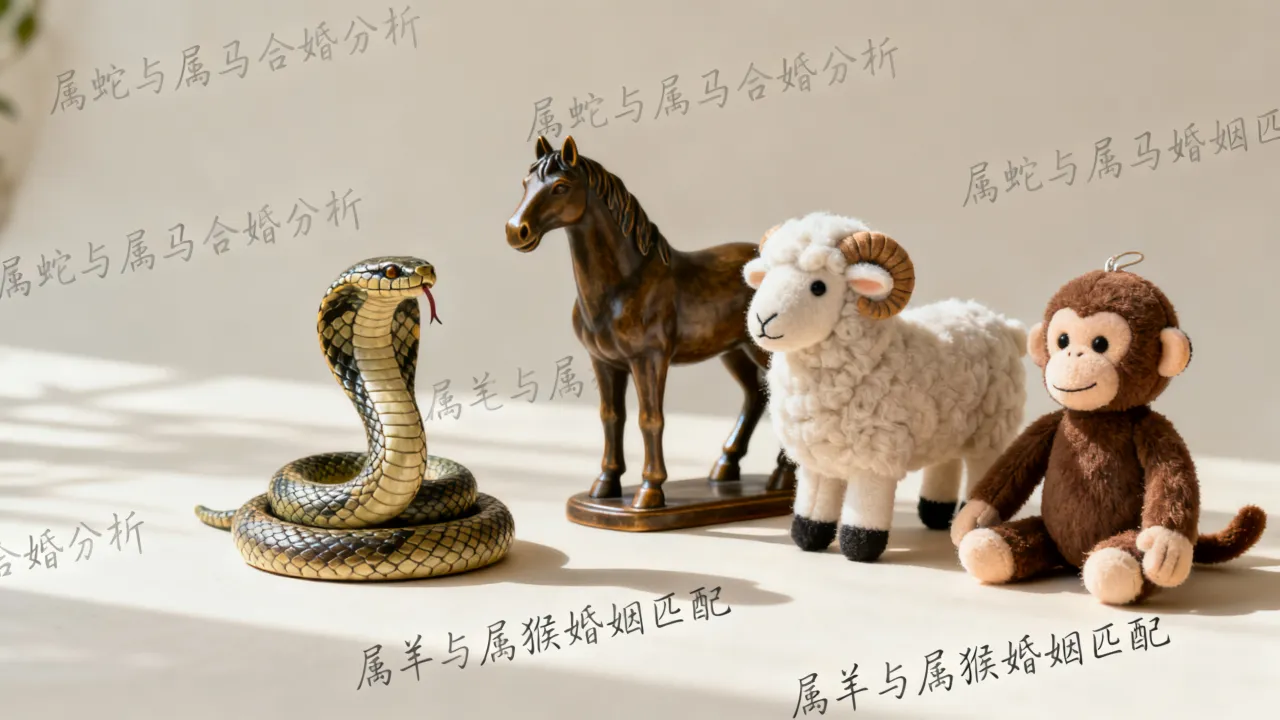 属蛇和属马、属羊和属猴的婚姻配吗?属蛇属马属羊属猴合婚好不好? 属蛇和属马、属羊和属猴的婚姻配吗?属蛇属马属羊属猴合婚好不好?