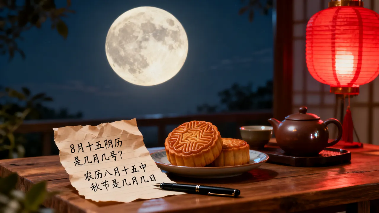 8月十五阴历是几月几号?,农历八月十五中秋节是几月几日 8月十五阴历是几月几号?,农历八月十五中秋节是几月几日