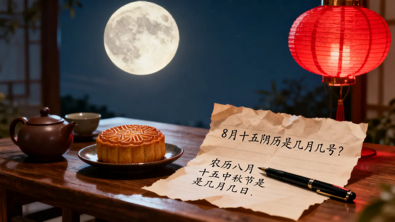 8月十五阴历是几月几号?,农历八月十五中秋节是几月几日 8月十五阴历是几月几号?,农历八月十五中秋节是几月几日