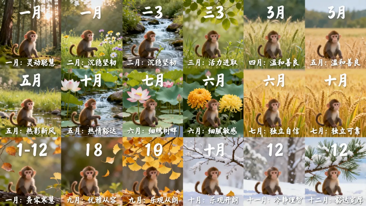 猴年每月出生的命运各有不同,几月出生命中注定最好? 猴年每月出生的命运各有不同,几月出生命中注定最好?