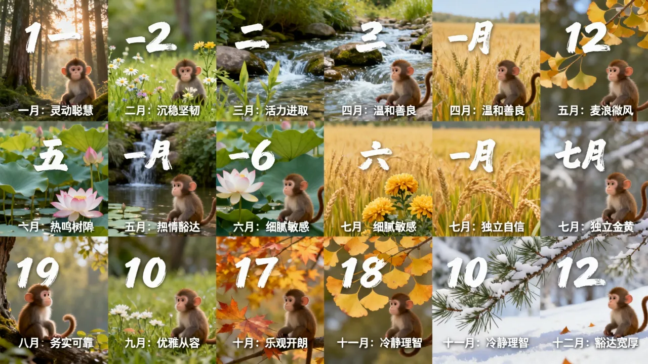 猴年每月出生的命运各有不同,几月出生命中注定最好? 猴年每月出生的命运各有不同,几月出生命中注定最好?