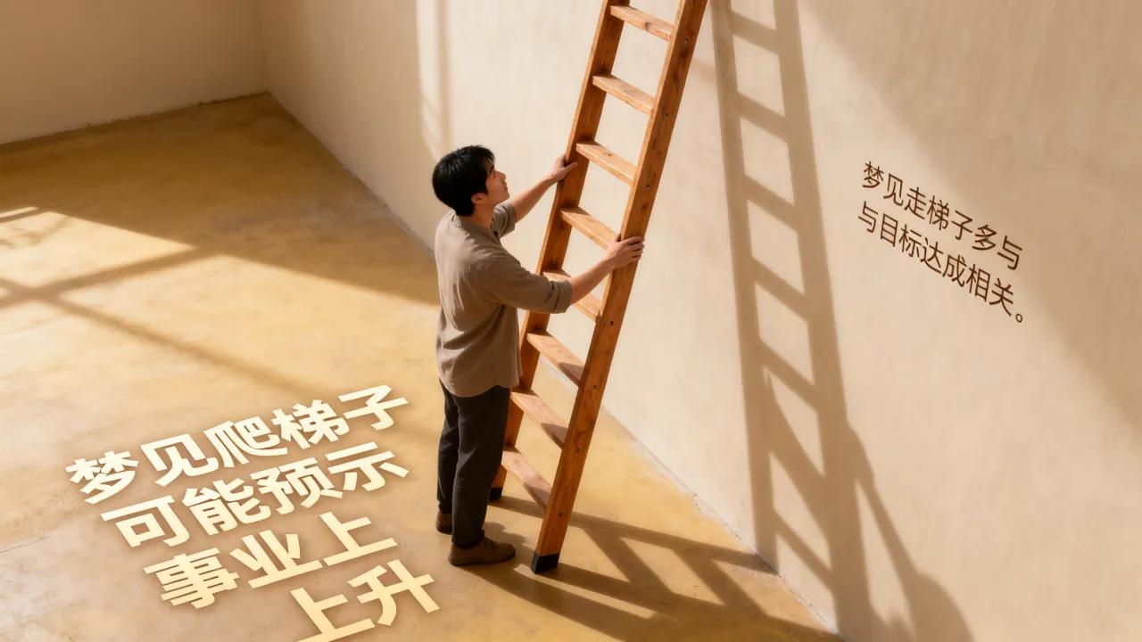梦见走梯子预兆了什么吗，梦见爬梯子是什么预兆