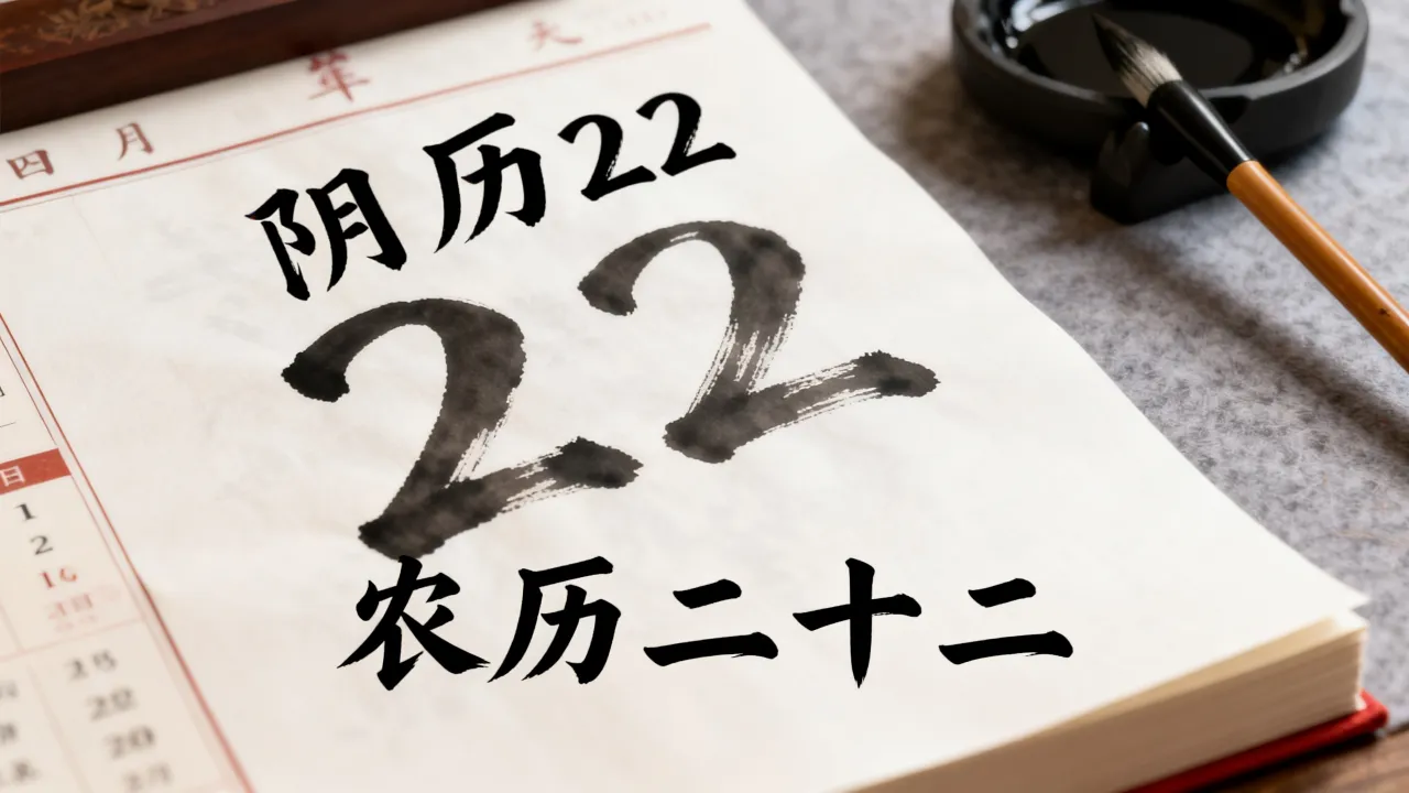阴历22怎么写,农历二十二怎么写才正确? 阴历22怎么写,农历二十二怎么写才正确?