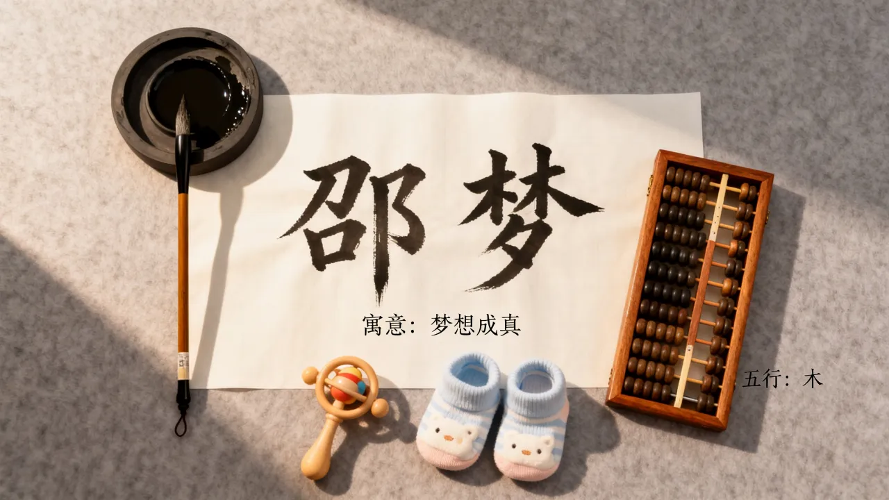 邵梦宝宝起名怎么取最好听，邵梦名字寓意和五行属什么？