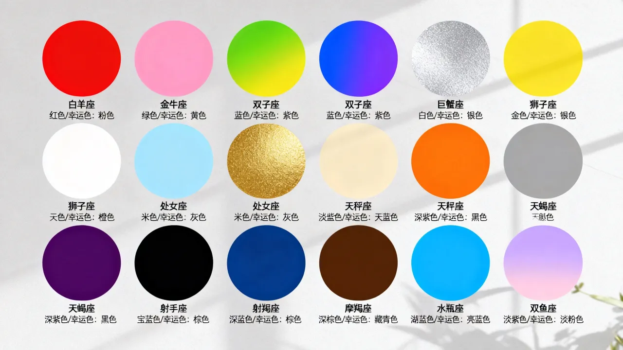 十二星座的代表色分别是什么，哪个星座的幸运色最准？