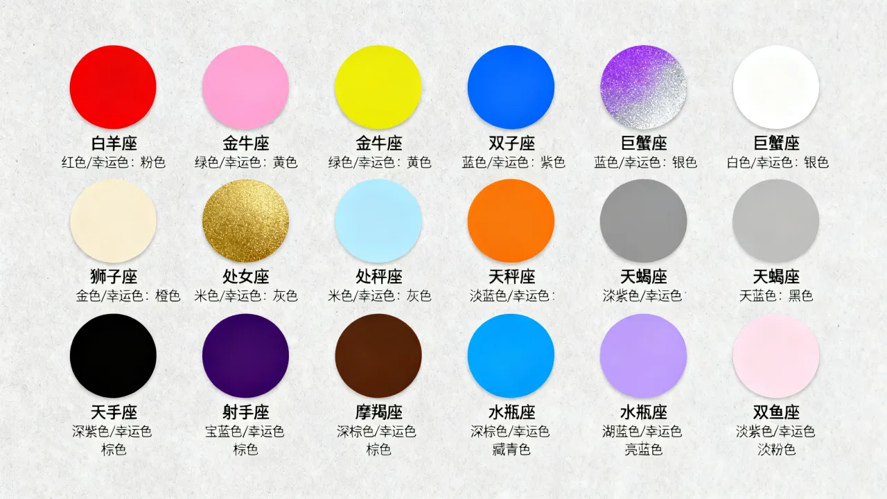 十二星座的代表色分别是什么，哪个星座的幸运色最准？