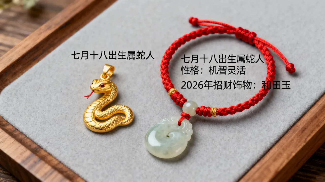 七月十八出生属蛇人性格怎么样,属蛇2026年佩戴什么饰物招财? 七月十八出生属蛇人性格怎么样,属蛇2026年佩戴什么饰物招财?