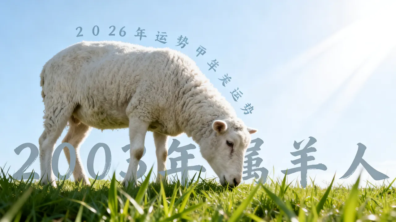 2003年属羊人2026年运势及运程详解,属羊人2026年全年运势如何? 2003年属羊人2026年运势及运程详解,属羊人2026年全年运势如何?