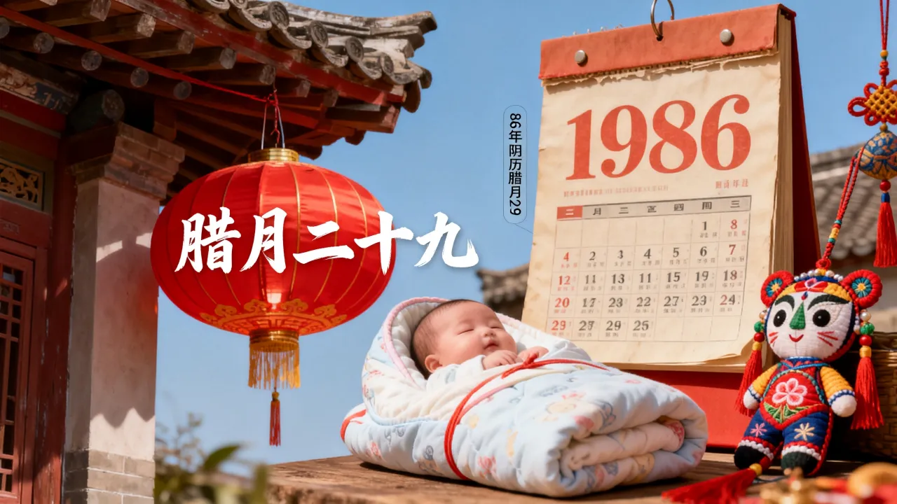86年阴历腊月29是什么命，出生在腊月二十九的人命运如何？