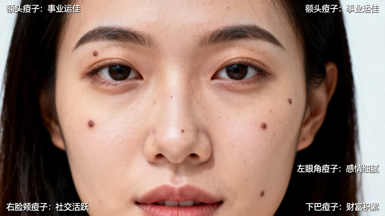 女痦子的位置与命运图准不准,脸上各部位长痦子代表什么? 女痦子的位置与命运图准不准,脸上各部位长痦子代表什么?