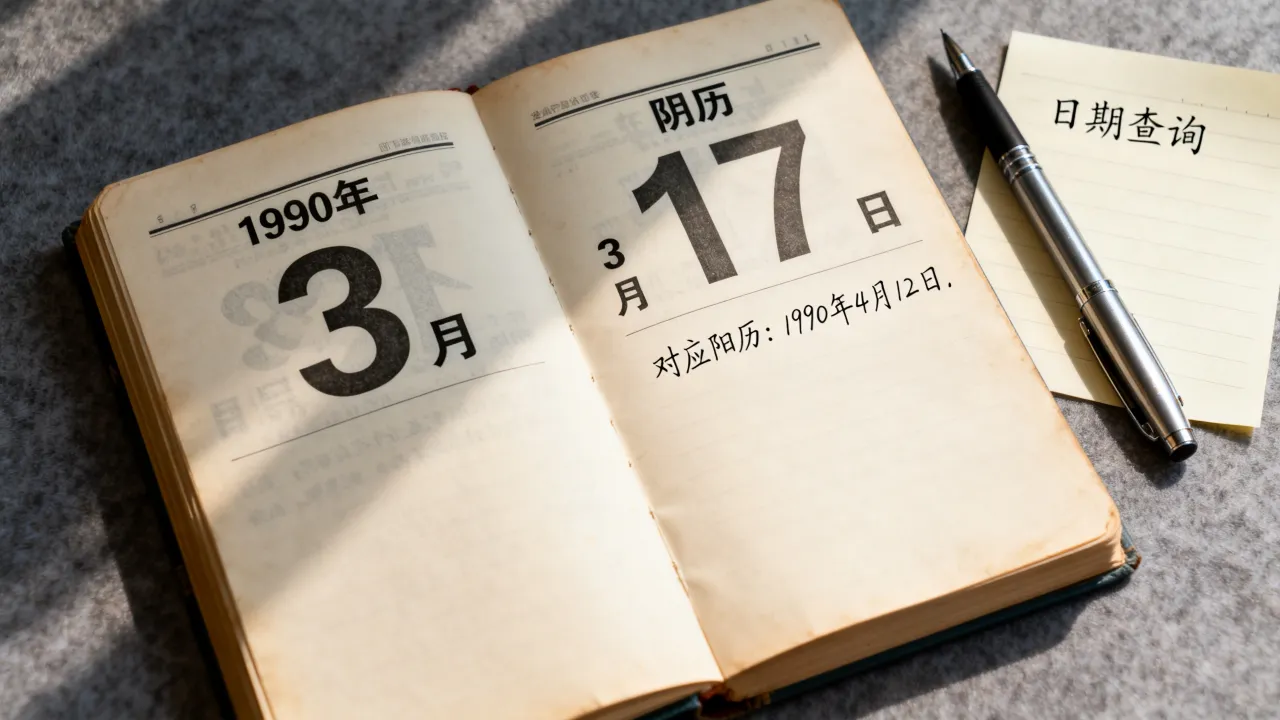 1990年阴历3月17日是阳历几号?阴历317日对应公历查询 1990年阴历3月17日是阳历几号?阴历317日对应公历查询