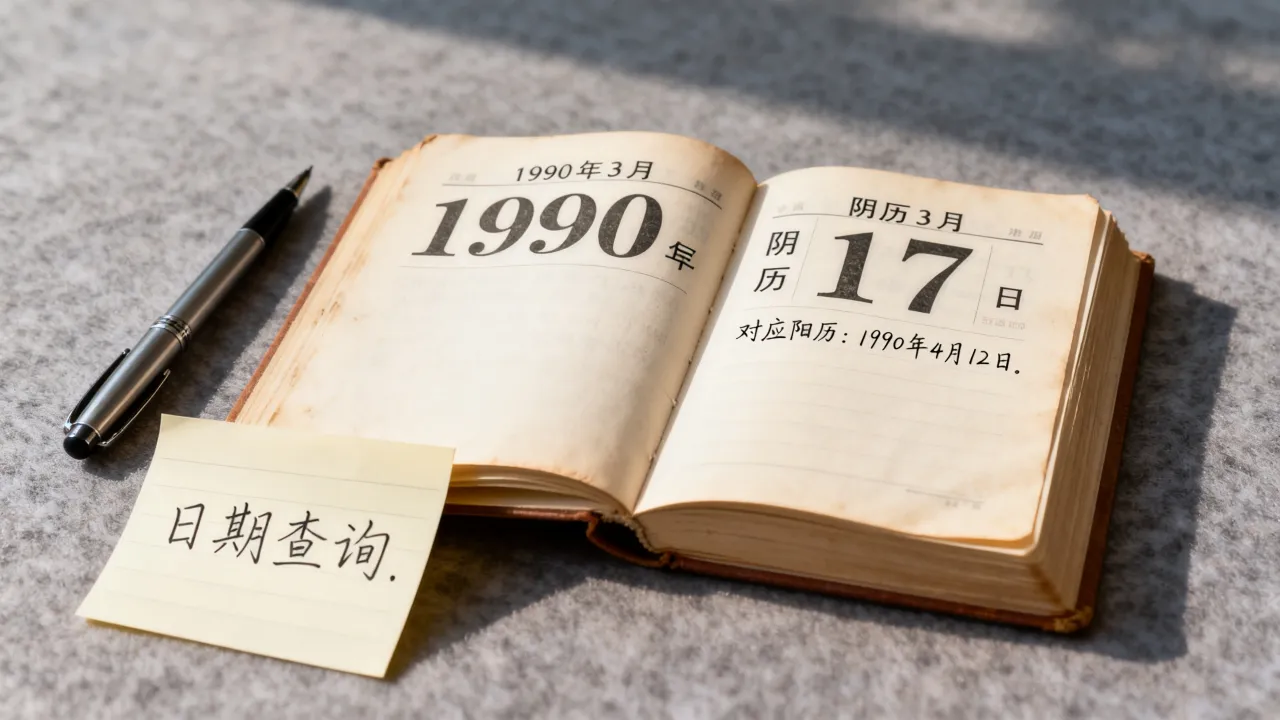 1990年阴历3月17日是阳历几号?阴历317日对应公历查询 1990年阴历3月17日是阳历几号?阴历317日对应公历查询
