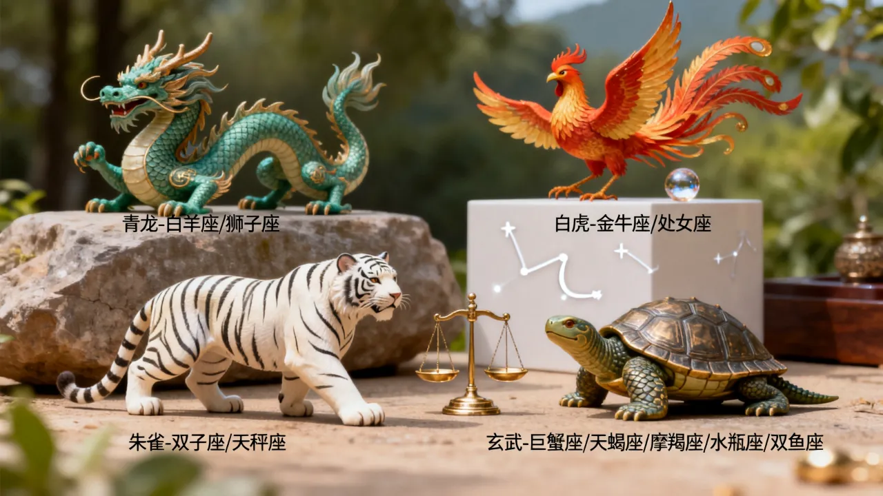 四神兽十二星座有什么关系,十二星座对应四大神兽是什么? 四神兽十二星座有什么关系,十二星座对应四大神兽是什么?