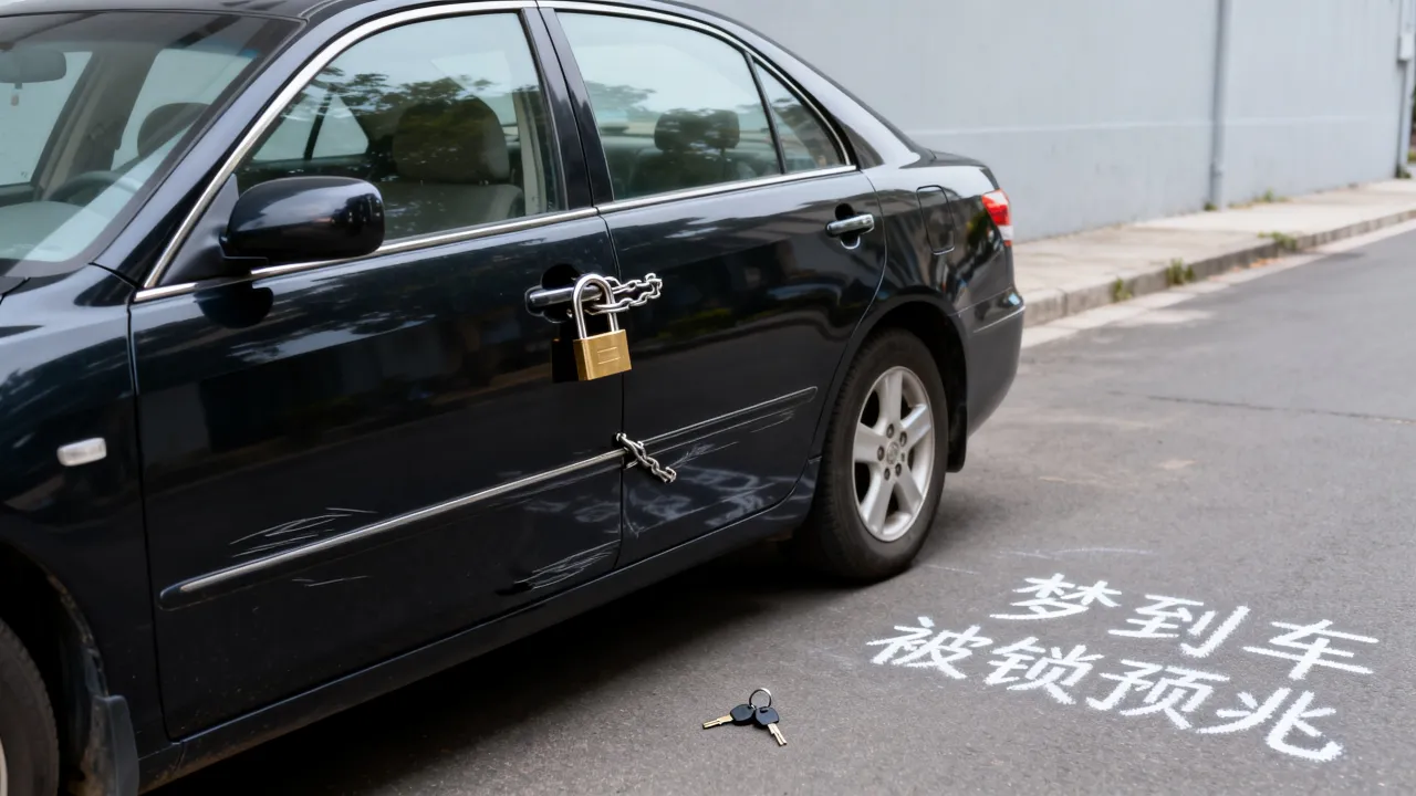 梦到车被锁预兆了什么吗，梦见车被锁住开不走是什么意思