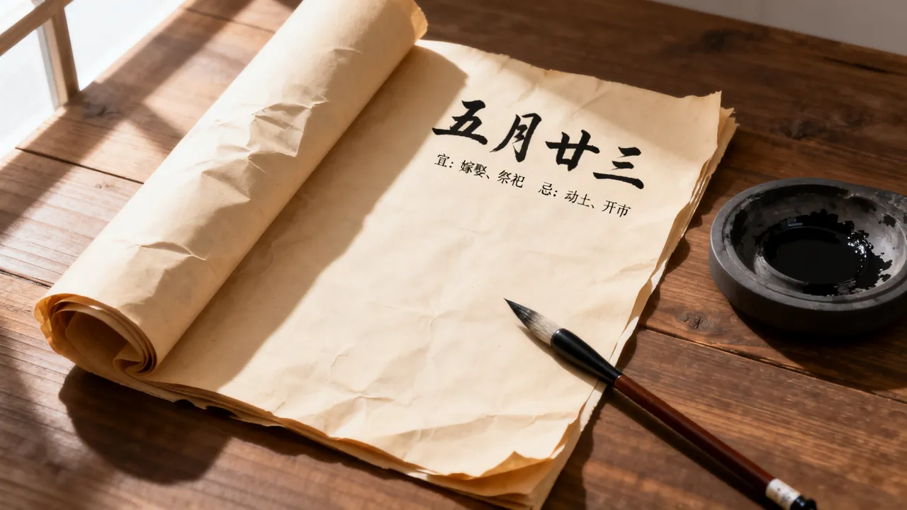 阴历5月23黄历是什么日子，农历五月二十三老黄历宜忌查询
