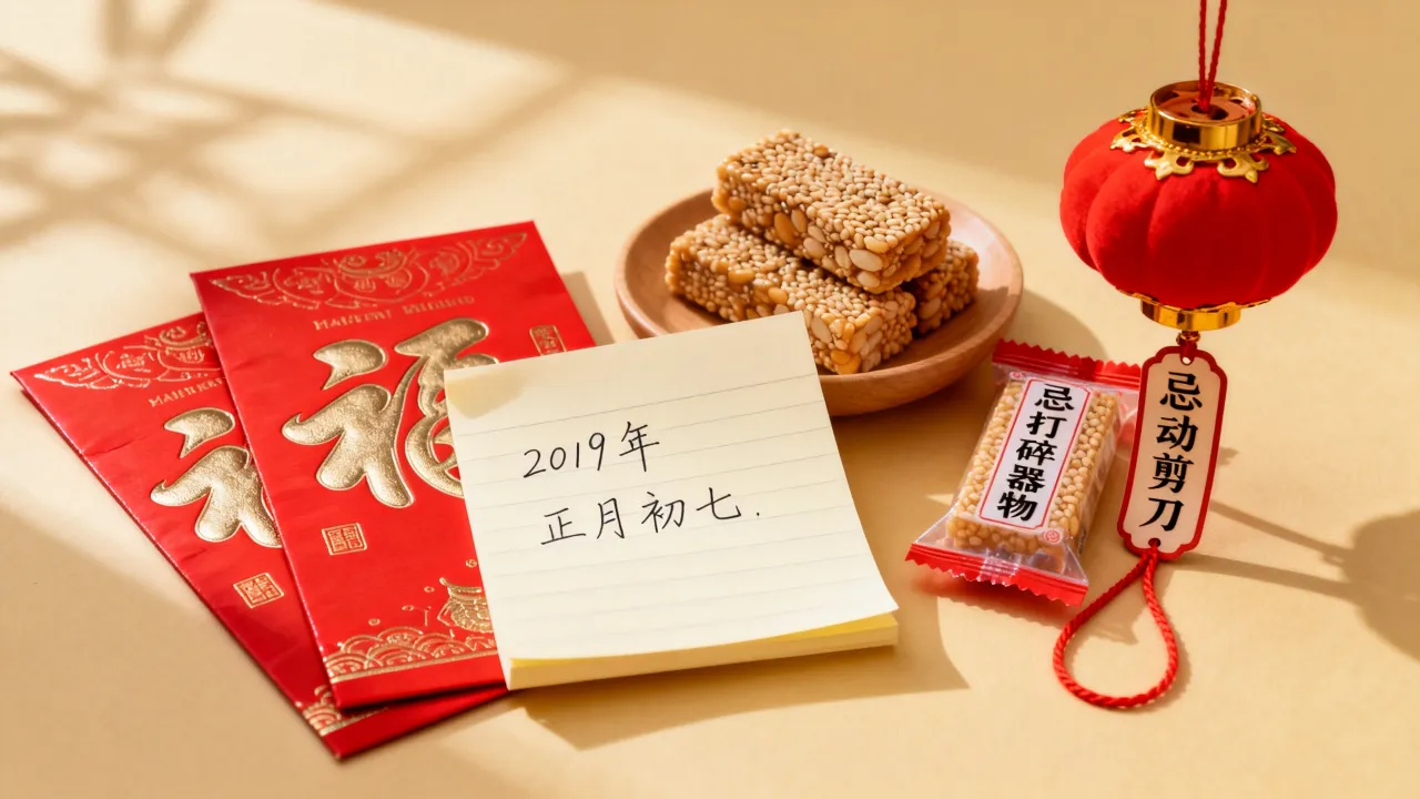 2019年阴历初七是什么日子，2019年正月初七禁忌有哪些