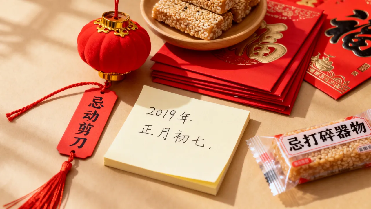 2019年阴历初七是什么日子，2019年正月初七禁忌有哪些