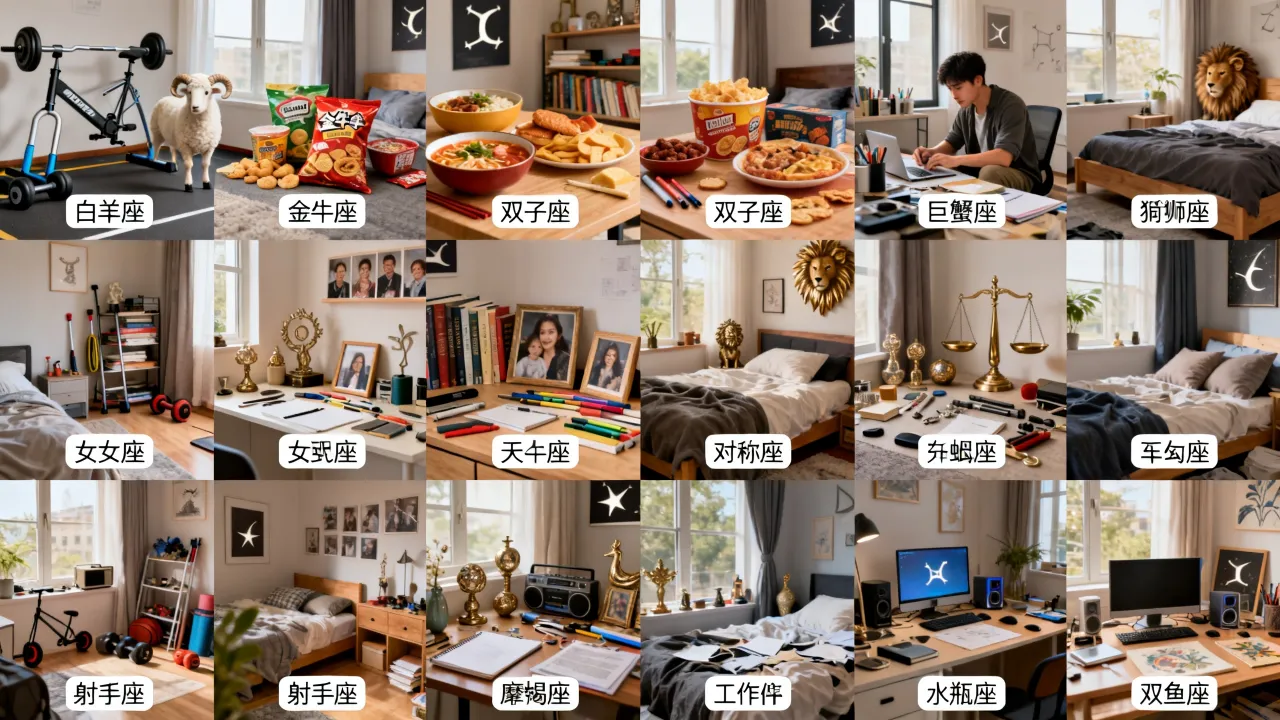 十二星座男生的房间都藏着什么秘密?洁癖星座为何最乱? 十二星座男生的房间都藏着什么秘密?洁癖星座为何最乱?