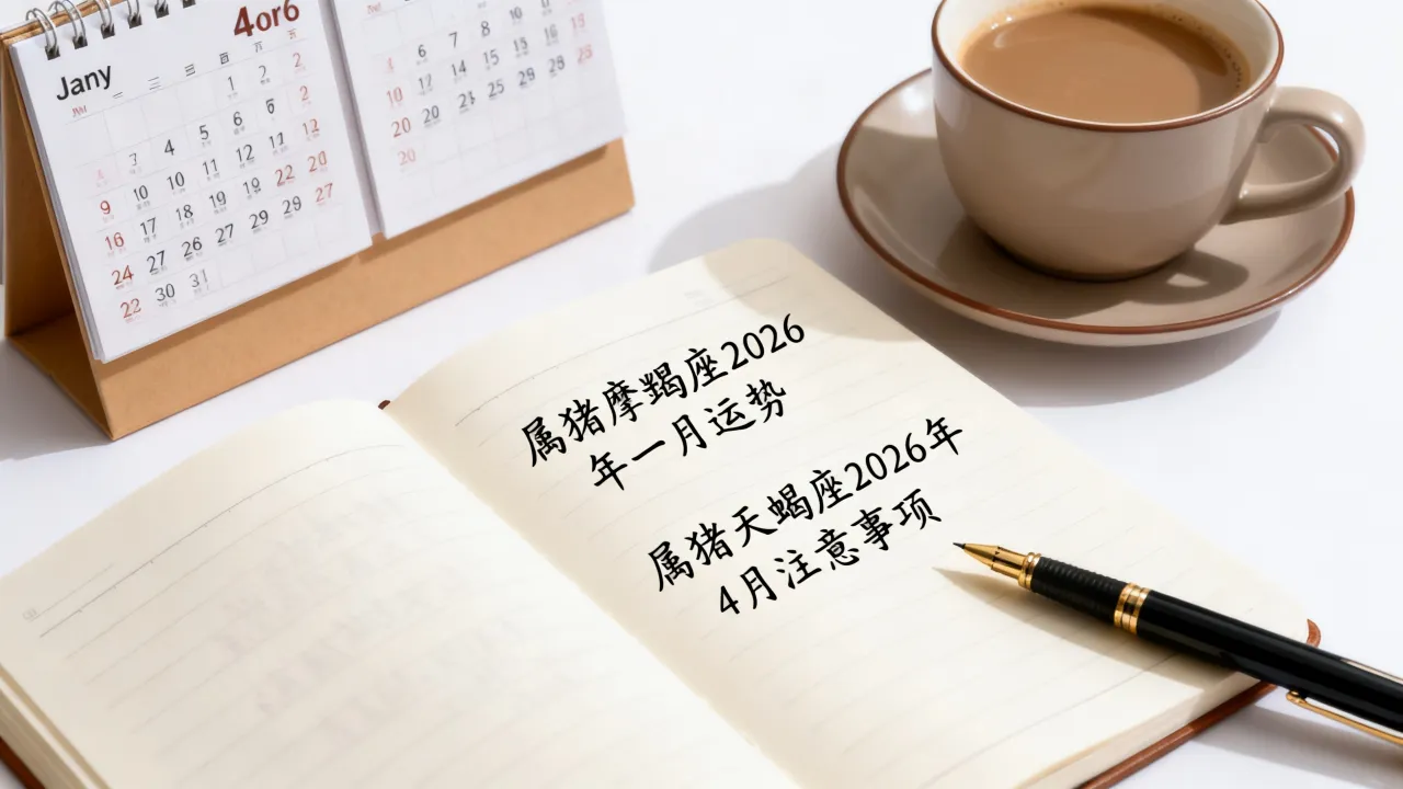 属猪摩羯座2026年一月运势如何，属猪天蝎座2026年4月份需要注意什么
