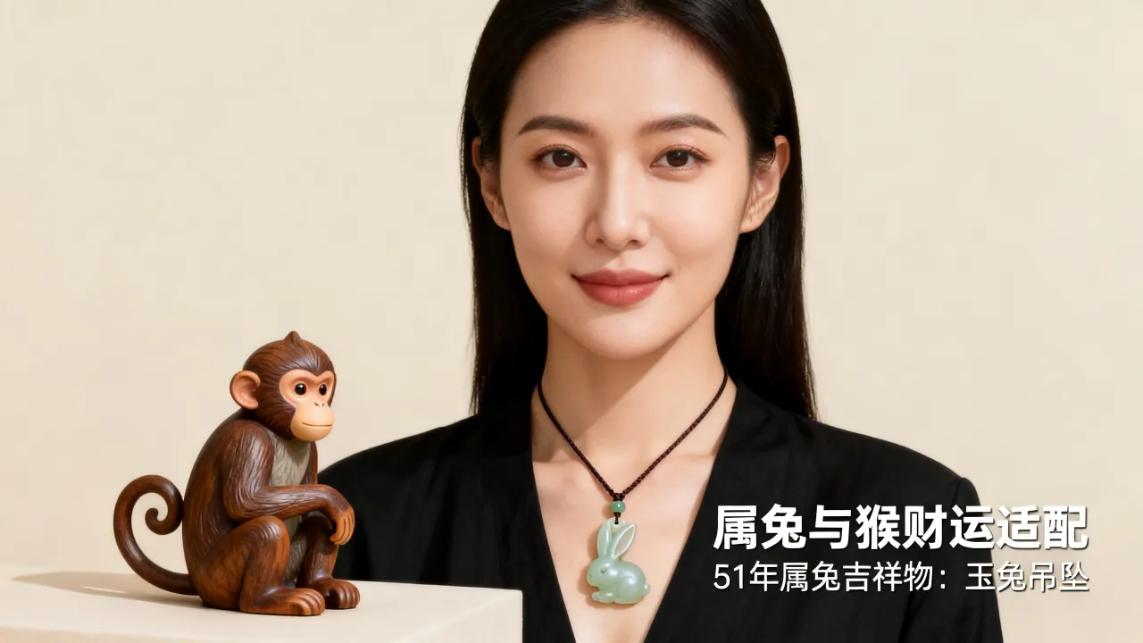 属兔和猴合不合财运女性,51年属兔的今年吉祥物戴什么好? 属兔和猴合不合财运女性,51年属兔的今年吉祥物戴什么好?