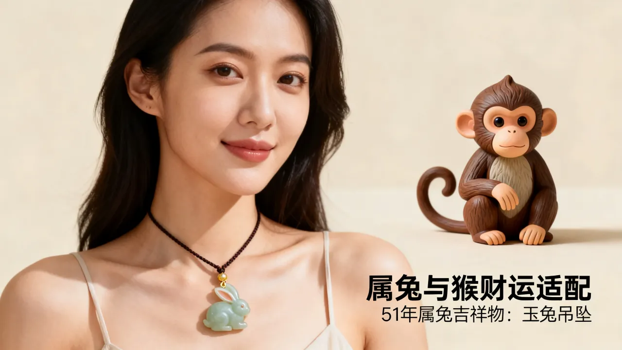 属兔和猴合不合财运女性,51年属兔的今年吉祥物戴什么好? 属兔和猴合不合财运女性,51年属兔的今年吉祥物戴什么好?