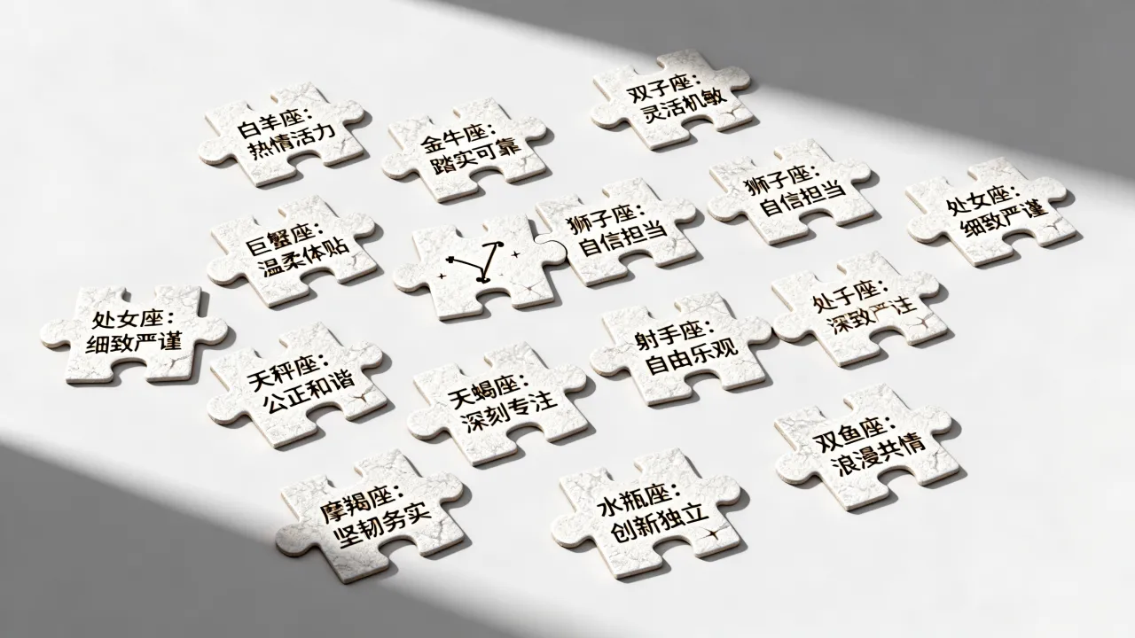 十二星座优点拼图是什么?如何全面解析星座优势? 十二星座优点拼图是什么?如何全面解析星座优势?