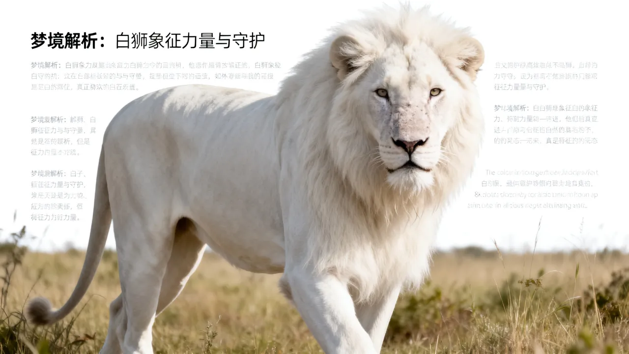 梦到白色的狮子意味着什么,梦见白狮子是什么预兆 梦到白色的狮子意味着什么,梦见白狮子是什么预兆