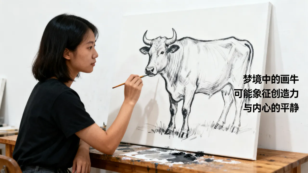 梦到画牛有什么意思吗，梦见画牛预示什么