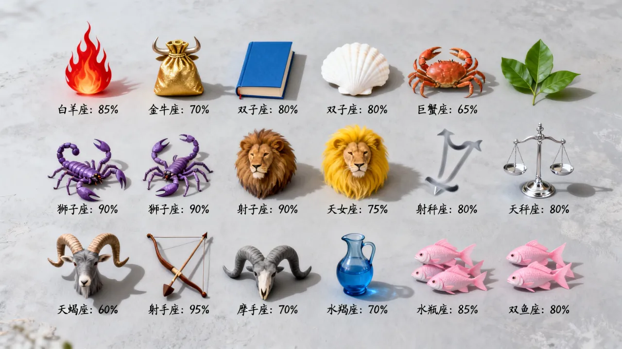 十二星座乐观指数怎么样,哪个星座最乐观? 十二星座乐观指数怎么样,哪个星座最乐观?