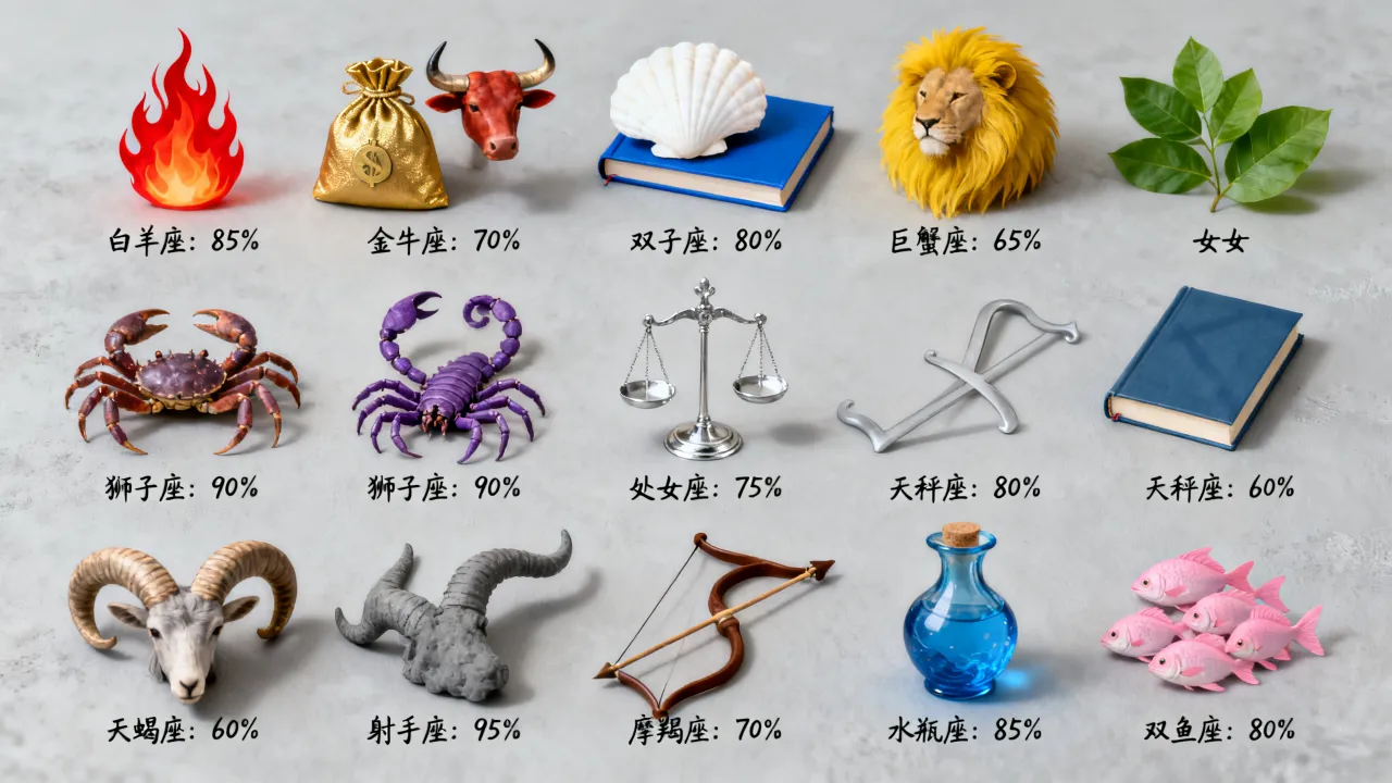 十二星座乐观指数怎么样,哪个星座最乐观? 十二星座乐观指数怎么样,哪个星座最乐观?