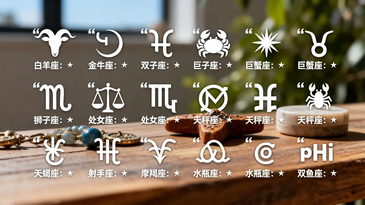 十二星座对应的标志分别是什么,星座符号和图案有哪些? 十二星座对应的标志分别是什么,星座符号和图案有哪些?