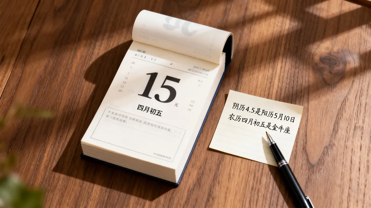 阴历4.5是阳历几月几号,农历四月初五是什么星座? 阴历4.5是阳历几月几号,农历四月初五是什么星座?