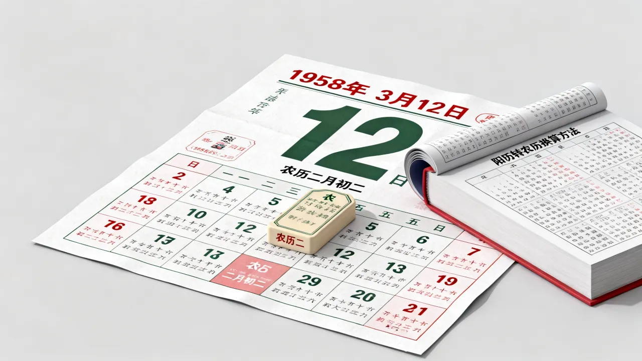 1958年阳历阴历是几号,农历公历怎么换算? 1958年阳历阴历是几号,农历公历怎么换算?