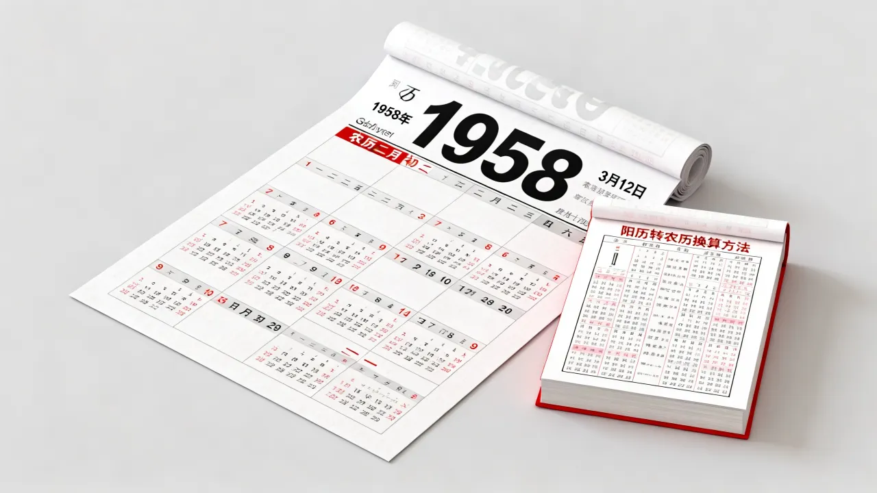 1958年阳历阴历是几号,农历公历怎么换算? 1958年阳历阴历是几号,农历公历怎么换算?