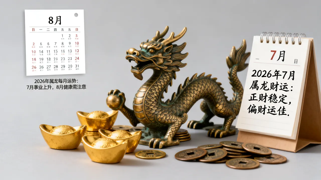 2026年7月属龙财运如何,2026年属龙每月详细运势 2026年7月属龙财运如何,2026年属龙每月详细运势