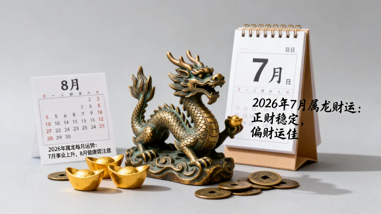 2026年7月属龙财运如何,2026年属龙每月详细运势 2026年7月属龙财运如何,2026年属龙每月详细运势