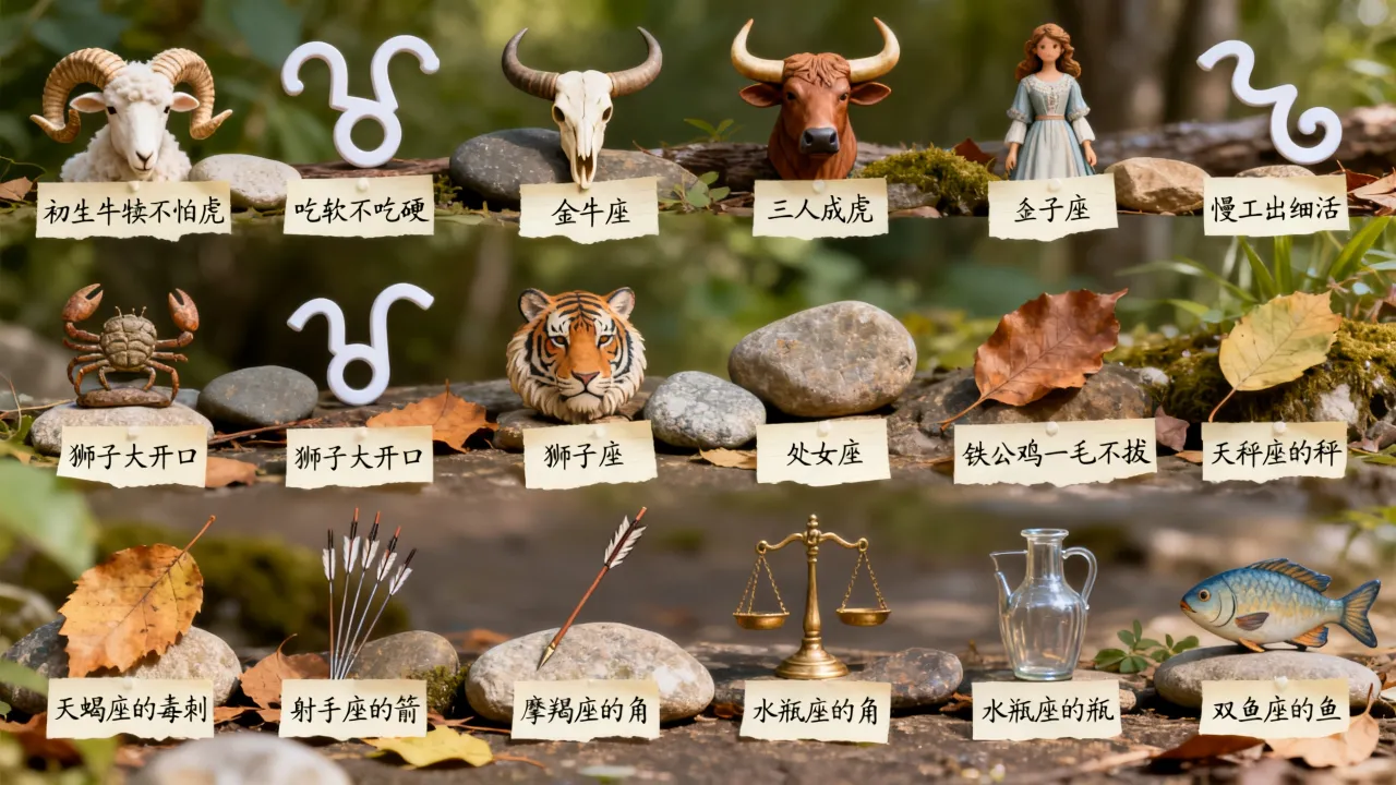 十二星座俗语有哪些,十二星座俗语大全是什么? 十二星座俗语有哪些,十二星座俗语大全是什么?