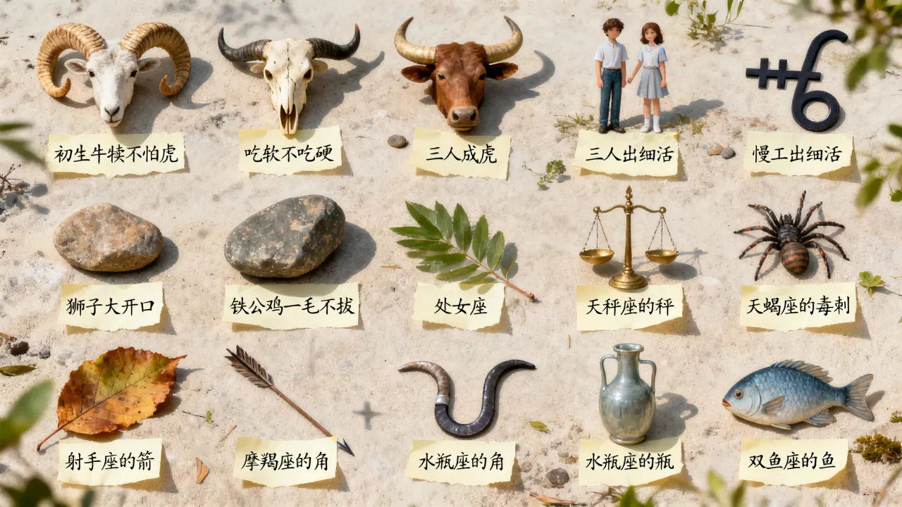 十二星座俗语有哪些,十二星座俗语大全是什么? 十二星座俗语有哪些,十二星座俗语大全是什么?