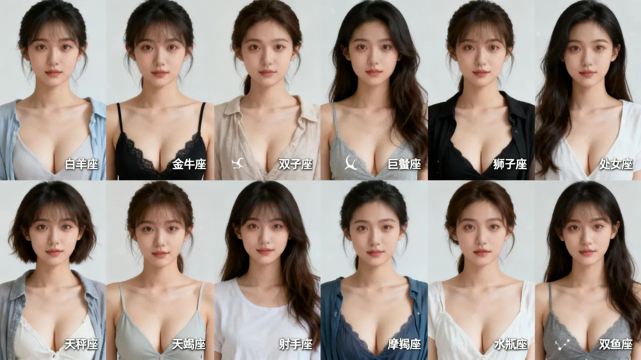 十二星座女生的胸有什么秘密?哪个星座女生胸最大? 十二星座女生的胸有什么秘密?哪个星座女生胸最大?