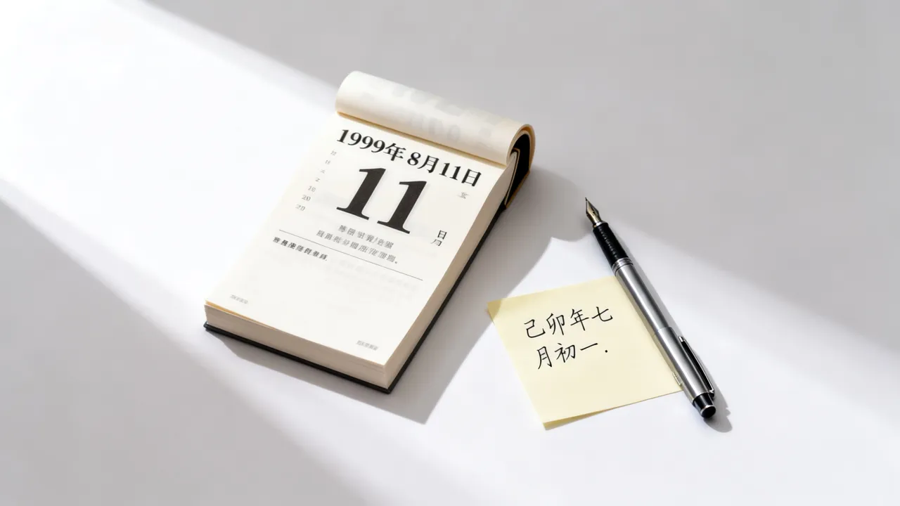 1999年8月11日阴历几号,1999年8月11日农历是几号 1999年8月11日阴历几号,1999年8月11日农历是几号