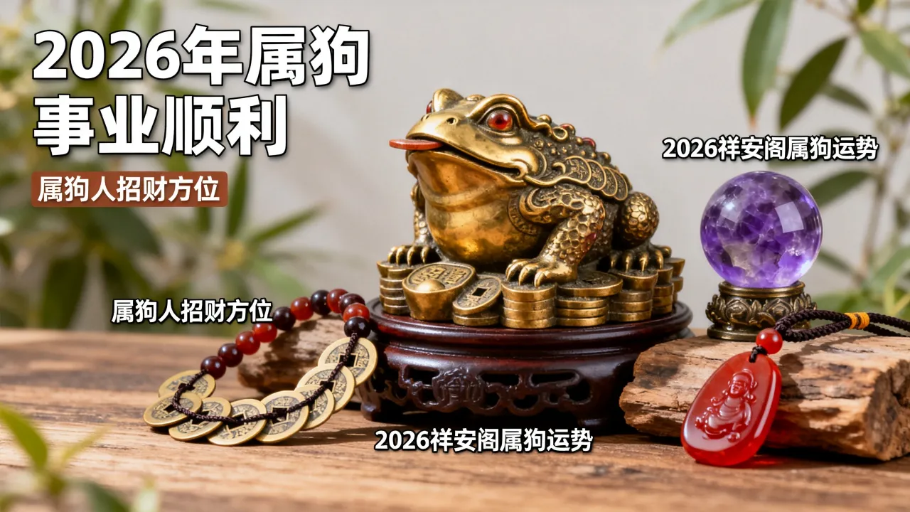 2026祥安阁属狗运势如何,2026年属狗人招财物件有哪些? 2026祥安阁属狗运势如何,2026年属狗人招财物件有哪些?