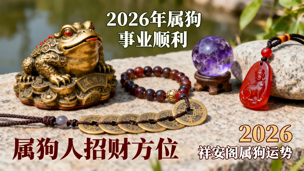 2026祥安阁属狗运势如何,2026年属狗人招财物件有哪些? 2026祥安阁属狗运势如何,2026年属狗人招财物件有哪些?