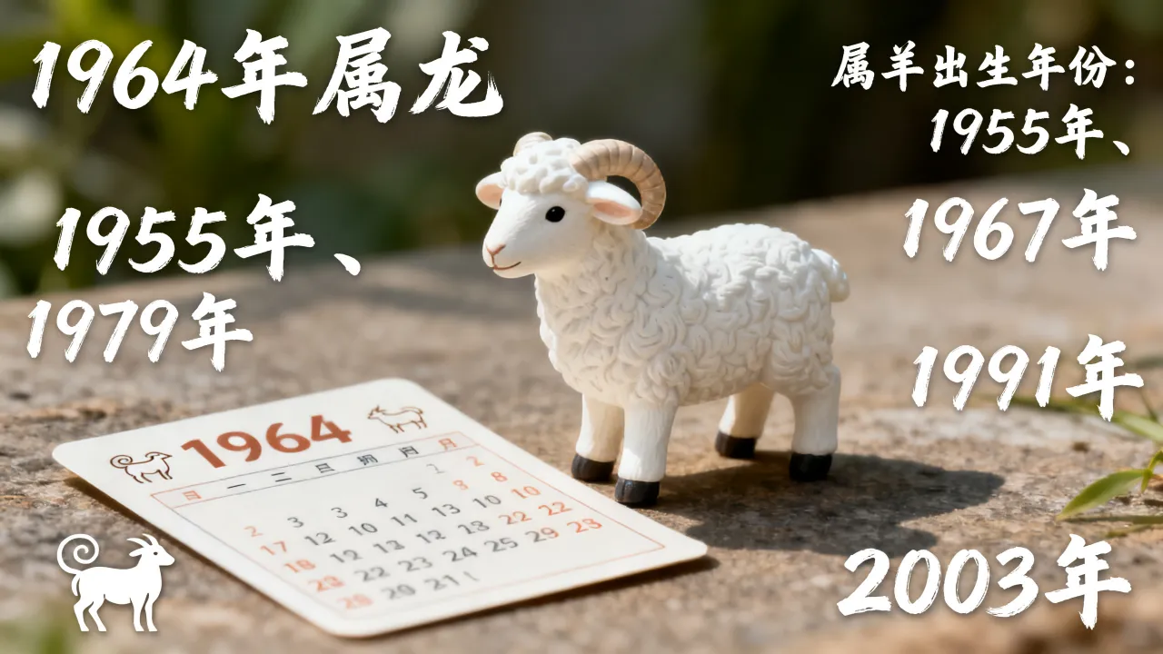 1964年属什么生肖,属羊是哪年出生的? 1964年属什么生肖,属羊是哪年出生的?