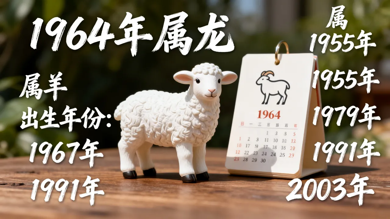 1964年属什么生肖,属羊是哪年出生的? 1964年属什么生肖,属羊是哪年出生的?