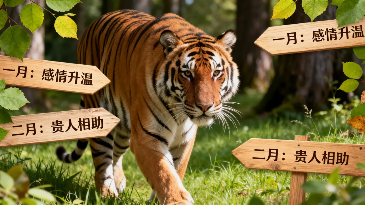 2026属虎每月感情运程怎么样，2026属虎全年运势每月如何？