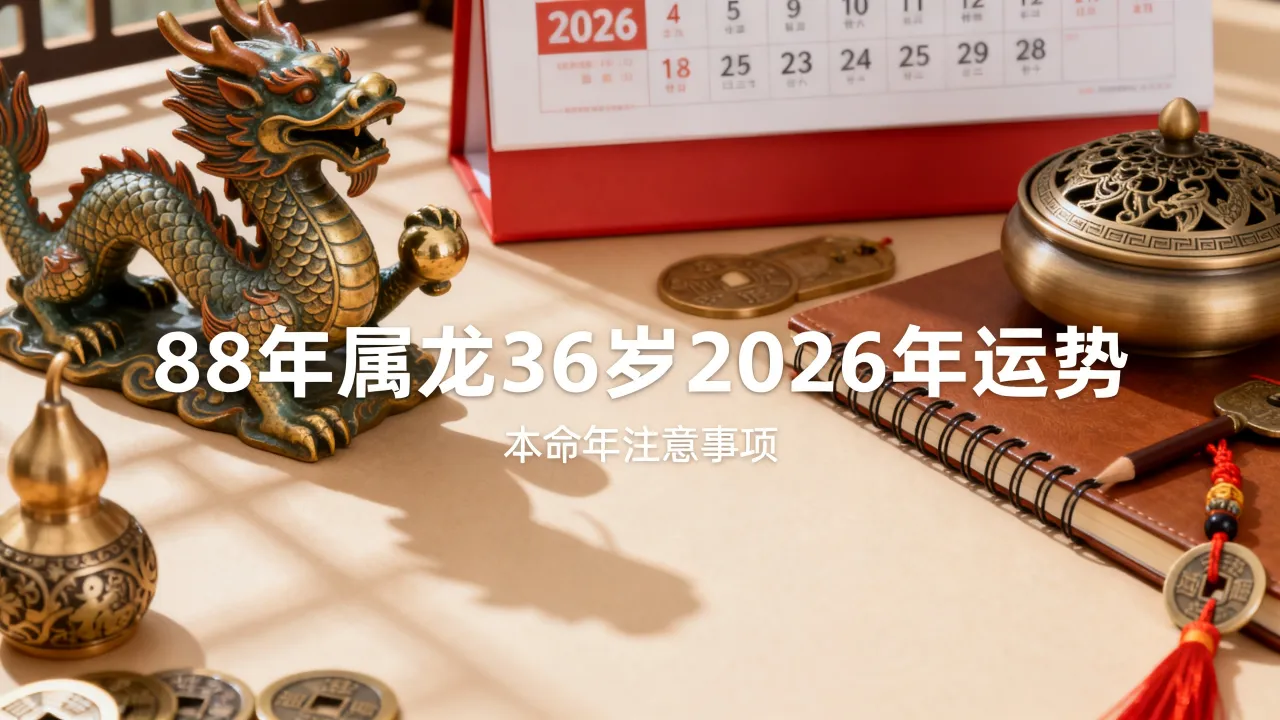 88年属龙36岁2026年运势如何?属龙人本命年要注意什么? 88年属龙36岁2026年运势如何?属龙人本命年要注意什么?