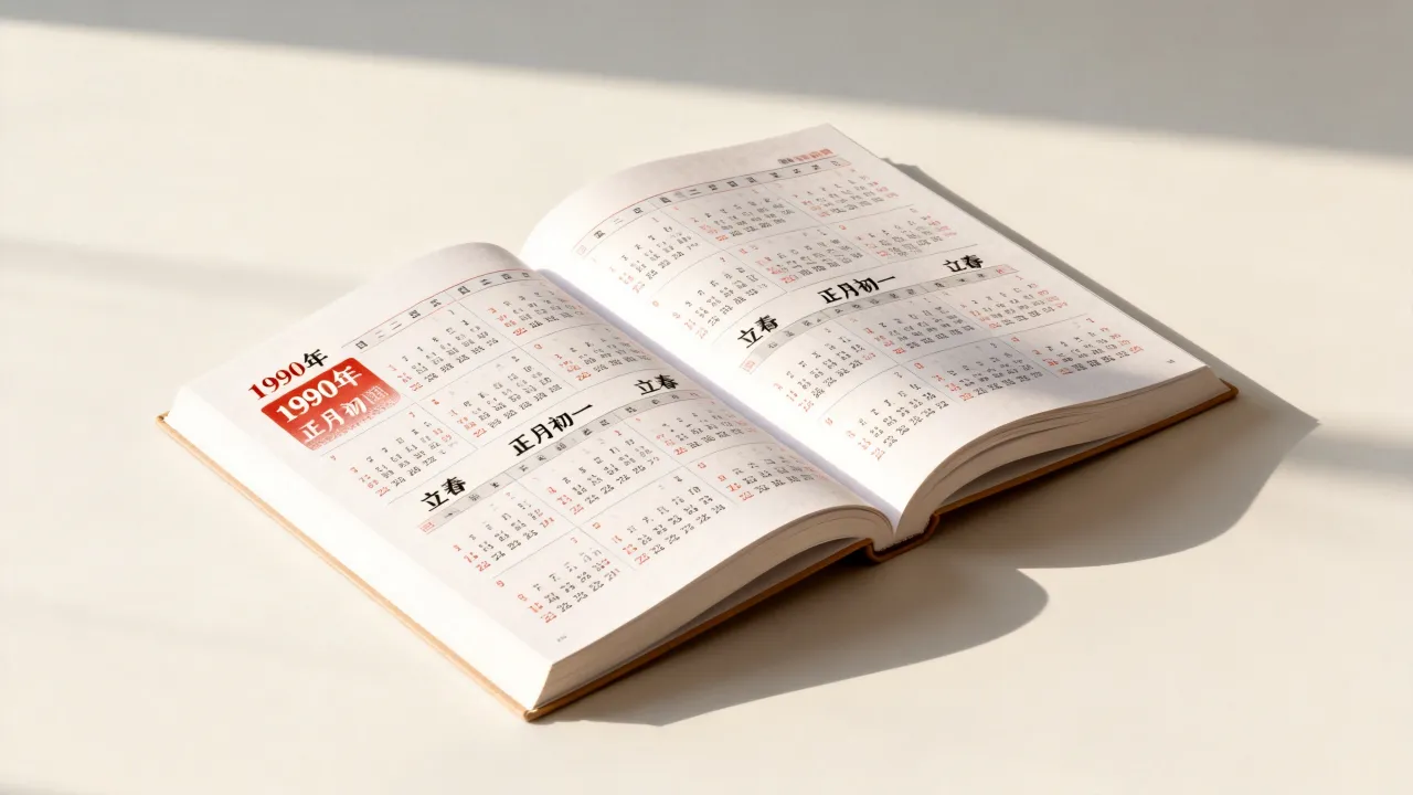 1990年的阴历表具体是什么?,怎么查询 1990年的阴历表具体是什么?,怎么查询