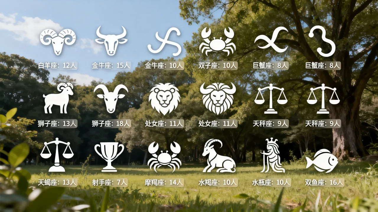 十二星座歌手统计结果如何?哪个星座歌手最多? 十二星座歌手统计结果如何?哪个星座歌手最多?