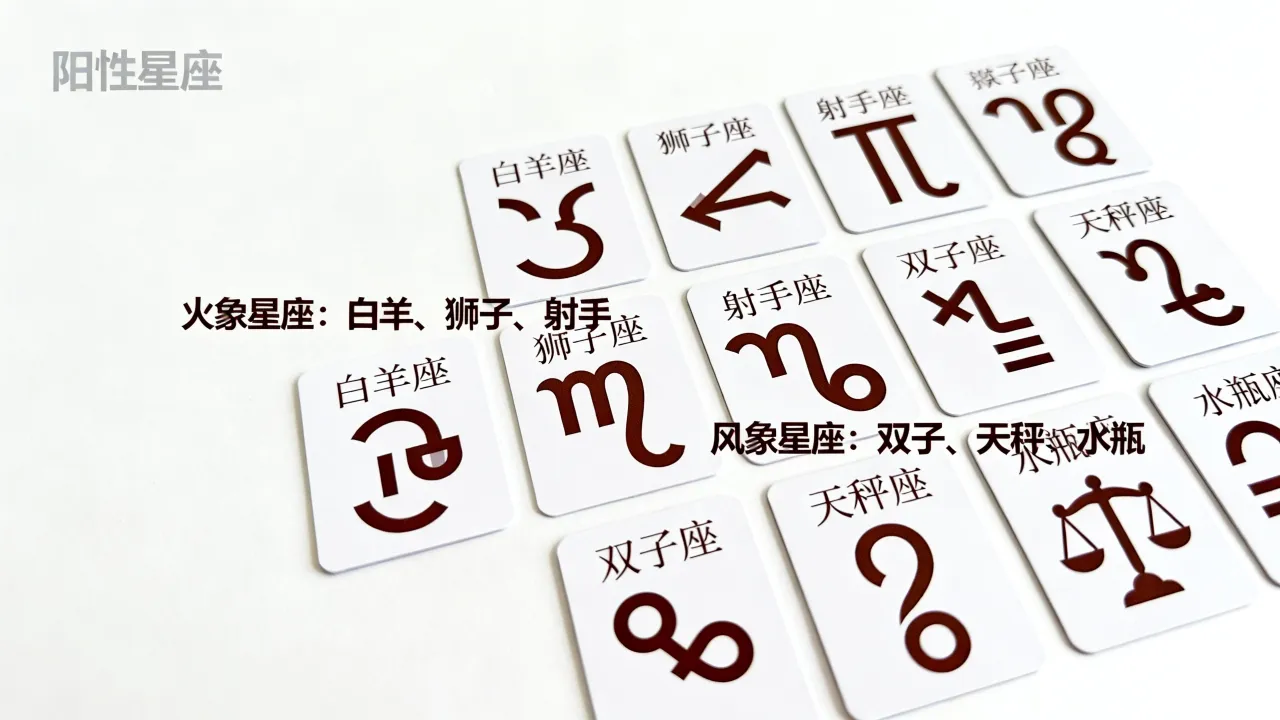 十二星座阳性是什么意思，阳性星座有哪些特征？